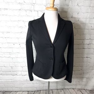 Talbots black knit petite blazer